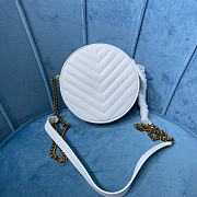 YSL Vinyle Quilted Bag In White 61043 Size 17x17x5.5cm - 2
