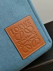 Loewe Cushion Tote Bag In Blue 21267 Size 32x24x16cm - 2