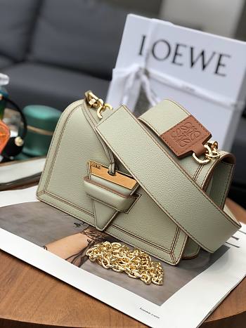 Loewe Ladies Barcelona Shoulder Bag In Green Size 24x15x8cm