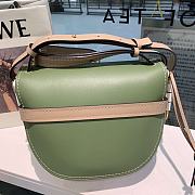 Loewe Small Gate Crossbody Bag In Green 26167 Size 25x18x10cm - 6