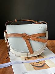 Loewe Small Gate Crossbody Bag In Lite Blue 26167 Size 25x18x10cm - 1