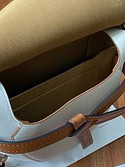 Loewe Small Gate Crossbody Bag In Lite Blue 26167 Size 25x18x10cm - 6