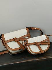 Loewe Small Gate Crossbody Bag In White 26167 Size 25x18x10cm - 2