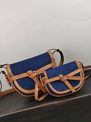 Loewe Small Gate Crossbody Bag In Blue 26167 Size 25x18x10cm - 2