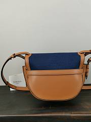 Loewe Small Gate Crossbody Bag In Blue 26167 Size 25x18x10cm - 3