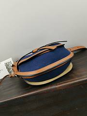 Loewe Small Gate Crossbody Bag In Blue 26167 Size 25x18x10cm - 5