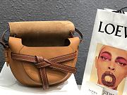 Loewe Small Gate Crossbody Bag In Brown 26167 Size 25x18x10cm - 5