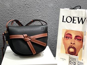 Loewe Small Gate Crossbody Bag In Black 26167 Size 25x18x10cm