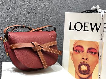 Loewe Small Gate Crossbody Bag In Red 26167 Size 25x18x10cm