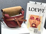 Loewe Small Gate Crossbody Bag In Red 26167 Size 25x18x10cm - 4