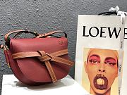 Loewe Small Gate Crossbody Bag In Red 26167 Size 25x18x10cm - 5