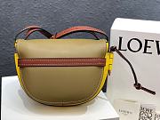 Loewe Small Gate Crossbody Bag In Khaki 26167 Size 25x18x10cm - 6