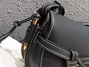 Loewe Small Gate Crossbody Bag In All Black 26167 Size 25x18x10cm - 4