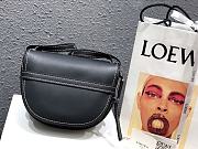 Loewe Small Gate Crossbody Bag In All Black 26167 Size 25x18x10cm - 3