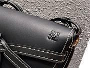 Loewe Small Gate Crossbody Bag In All Black 26167 Size 25x18x10cm - 2