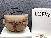 Loewe Small Gate Crossbody Bag In Light Brown 26167 Size 25x18x10cm - 1
