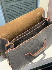 Loewe Ladies Barcelona Shoulder Bag In Grey Size 24x15x8cm - 5