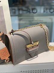 Loewe Ladies Barcelona Shoulder Bag In Grey Size 24x15x8cm - 6
