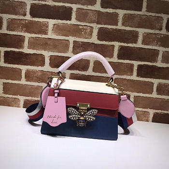 Gucci Queen Margaret GG Small Handle Bag Multicolors 476541 Size 25.5x17x13cm