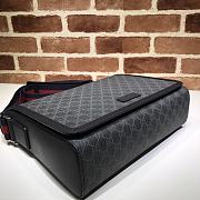 Gucci GG Supreme Flap Black 47413 Size 33x24x10cm - 3