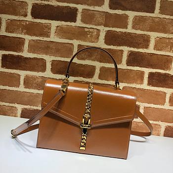 Gucci 1969 Small Handle Bag In Brown 602781 Size 26x19x10.5cm
