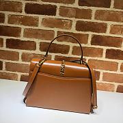 Gucci 1969 Small Handle Bag In Brown 602781 Size 26x19x10.5cm - 3