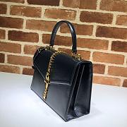 Gucci 1969 Small Handle Bag In Black 602781 Size 26x19x10.5cm - 6