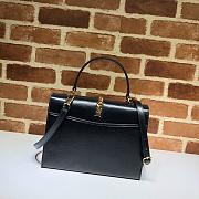 Gucci 1969 Small Handle Bag In Black 602781 Size 26x19x10.5cm - 4