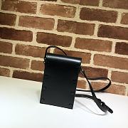 Gucci Horsebit 1955 Mini Bag In Black 625615 Size 11.5x17x4cm - 3