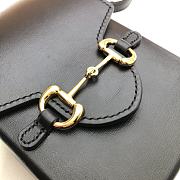 Gucci Horsebit 1955 Mini Bag In Black 625615 Size 11.5x17x4cm - 5