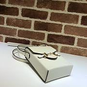 Gucci Horsebit 1955 Mini Bag In White 625615 Size 11.5x17x4cm - 5