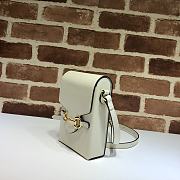 Gucci Horsebit 1955 Mini Bag In White 625615 Size 11.5x17x4cm - 4