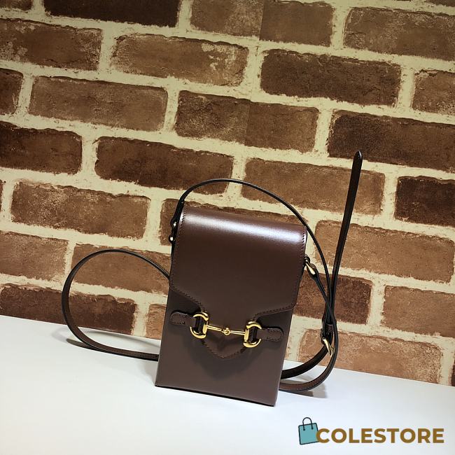 Gucci Horsebit 1955 Mini Bag In Wine 625615 Size 11.5x17x4cm - 1