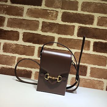 Gucci Horsebit 1955 Mini Bag In Wine 625615 Size 11.5x17x4cm