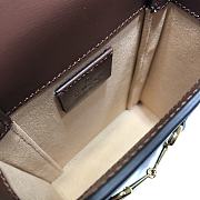 Gucci Horsebit 1955 Mini Bag In Wine 625615 Size 11.5x17x4cm - 3