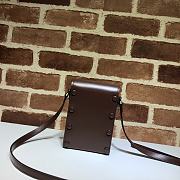 Gucci Horsebit 1955 Mini Bag In Wine 625615 Size 11.5x17x4cm - 6