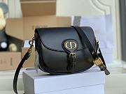 Dior Bobby Bag In Black Grained Caflskin M8010 Size 18x14x5cm - 6