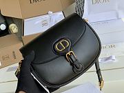Dior Bobby Bag In Black Grained Caflskin M8010 Size 18x14x5cm - 5