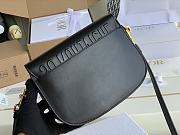 Dior Bobby Bag In Black Grained Caflskin M8010 Size 18x14x5cm - 4