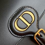 Dior Bobby Bag In Black Grained Caflskin M8010 Size 18x14x5cm - 2