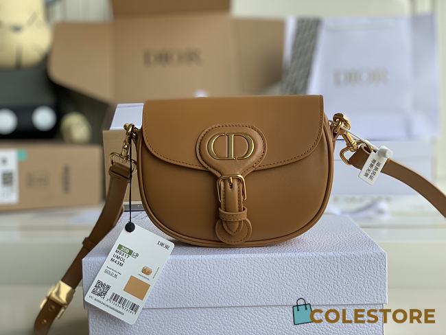 Dior Bobby Bag In Brown Leather M8010 Size 18x14x5cm - 1