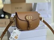 Dior Bobby Bag In Brown Leather M8010 Size 18x14x5cm - 6