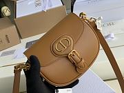 Dior Bobby Bag In Brown Leather M8010 Size 18x14x5cm - 4