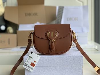 Dior Bobby Bag In Dark Brown M8010 Size 18x14x5cm