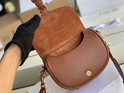Dior Bobby Bag In Dark Brown M8010 Size 18x14x5cm - 6