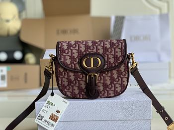 Dior Bobby Bag In Pink Oblique M8010 Size 18x14x5cm