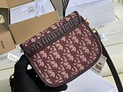 Dior Bobby Bag In Pink Oblique M8010 Size 18x14x5cm - 5