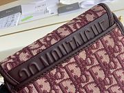 Dior Bobby Bag In Pink Oblique M8010 Size 18x14x5cm - 3