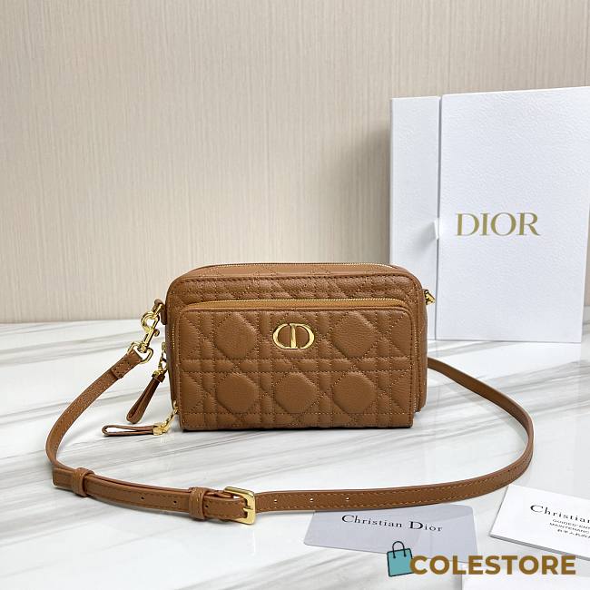 Dior Caro Double Pouch S5037 Size 19x10.5x5cm - 1