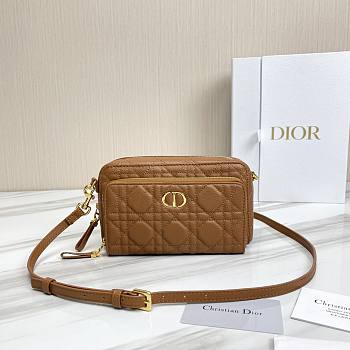 Dior Caro Double Pouch S5037 Size 19x10.5x5cm